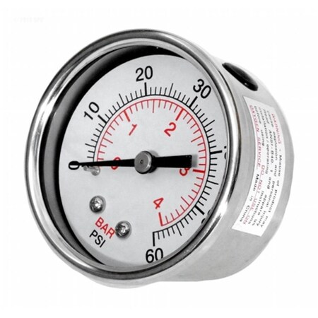 Gecko Alliance 830-4000SS-B Optional Pressure Gauge GE36184